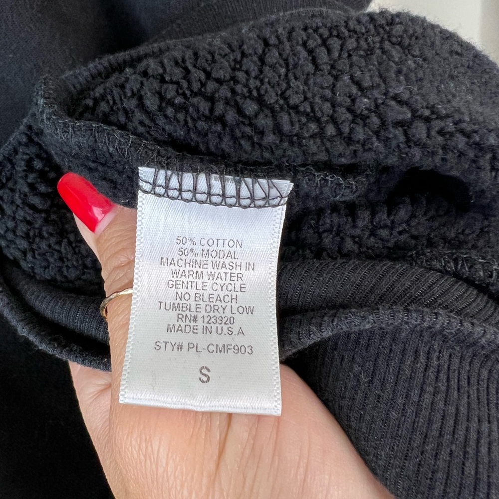 Peloton Black Side Zip Pullover, Small - image 5